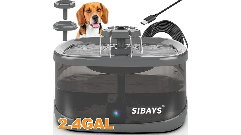 efficient and durable dog water fountain